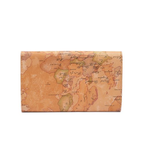 Portofel din piele naturală World Map, vedere din spate.