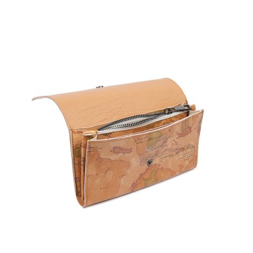 Portofel din piele naturală World Map, vedere interior.