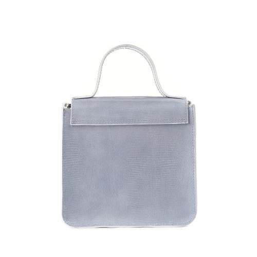 Geantă din piele naturală gri Venus Mini, vedere din spate