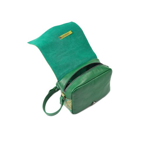 Interior geantă Nina Mini din piele naturală Forest