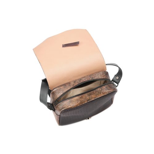 Interior geantă Nina Mini din piele naturală Umber