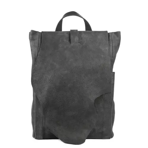Rucsac de laptop piele neagra premium