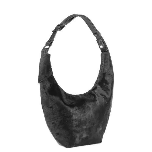 Geanta din blăniță neagră Eclipse