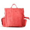 Rucsac din piele întoarsă cărămiziu Ruffian