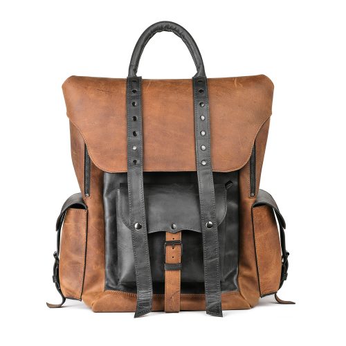 Rucsac din piele naturală Vintage Duo-Tone I