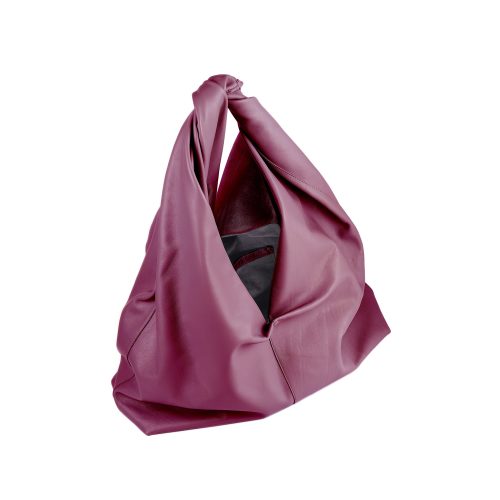 Interior geantă din piele naturală mov Cloud Maxi