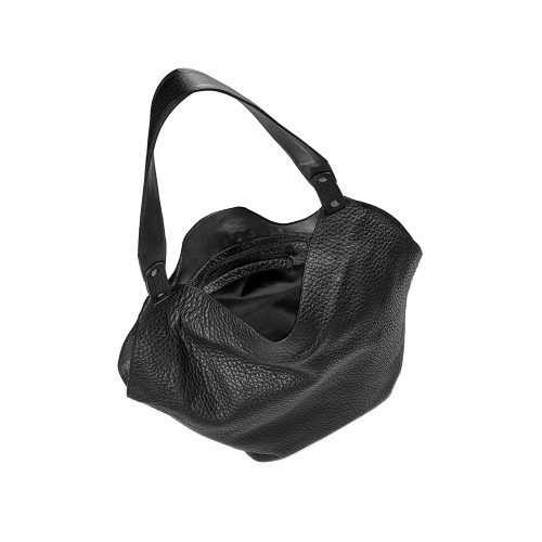 Interior geantă Thesa din piele naturală neagră