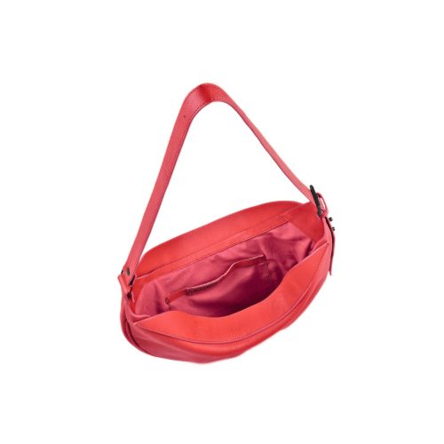 Geantă Nuna Mini din piele naturală roșie, detaliu interior