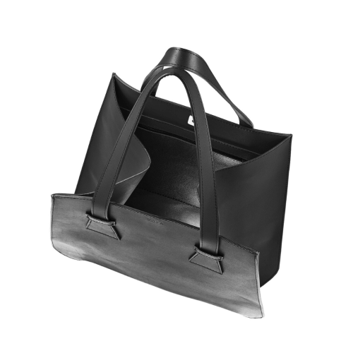 Interior geantă din piele naturală Blake, neagră