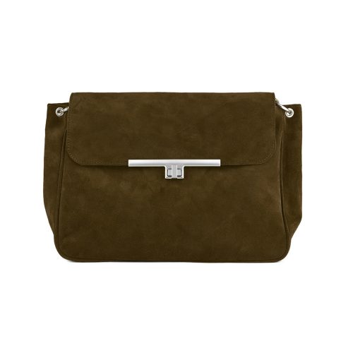 Geantă din piele întoarsă espresso Venus Maxi Koja