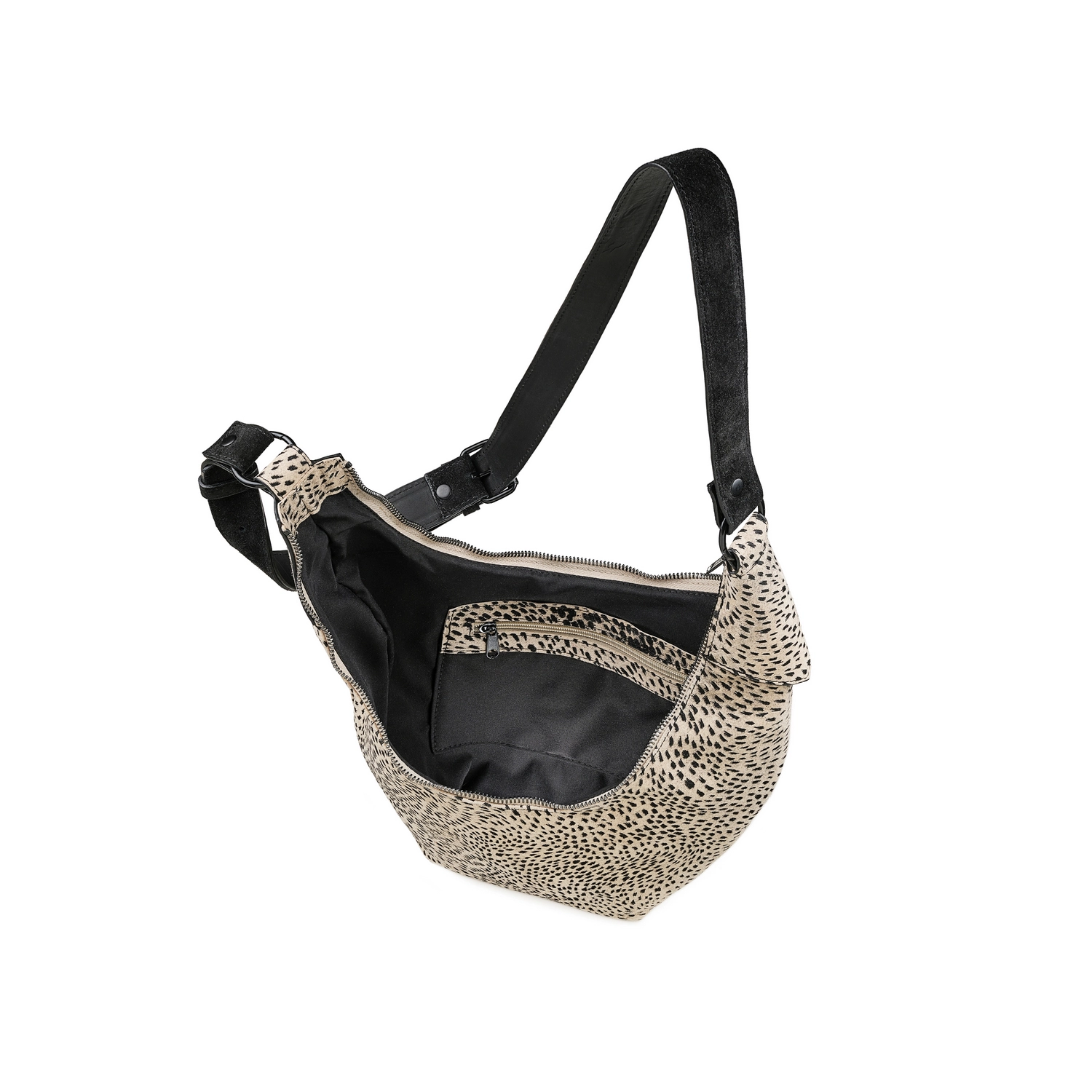 Geantă din piele naturală Zebra Eclipse, vedere interior