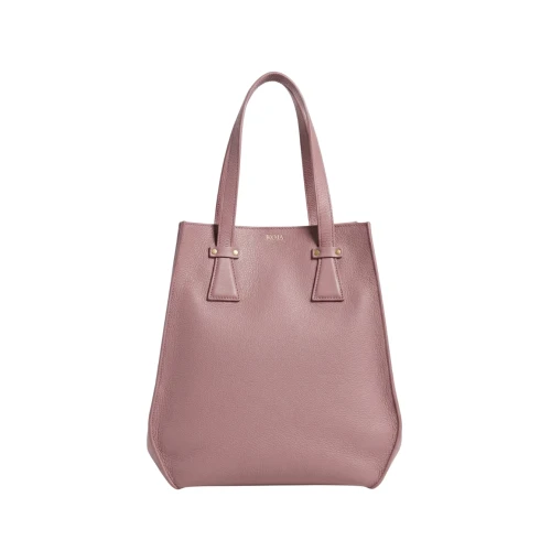 Geantă de mână Blake din piele naturală roz pudră, vedere din față