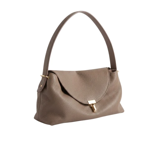 Alternative view of Geantă Lou Lou din piele naturală taupe