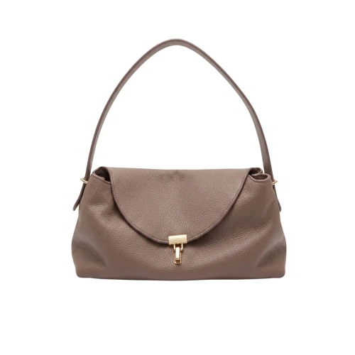 Geantă Lou Lou din piele naturală taupe